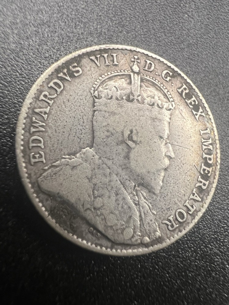 1910 Canada 10 Cents Silver