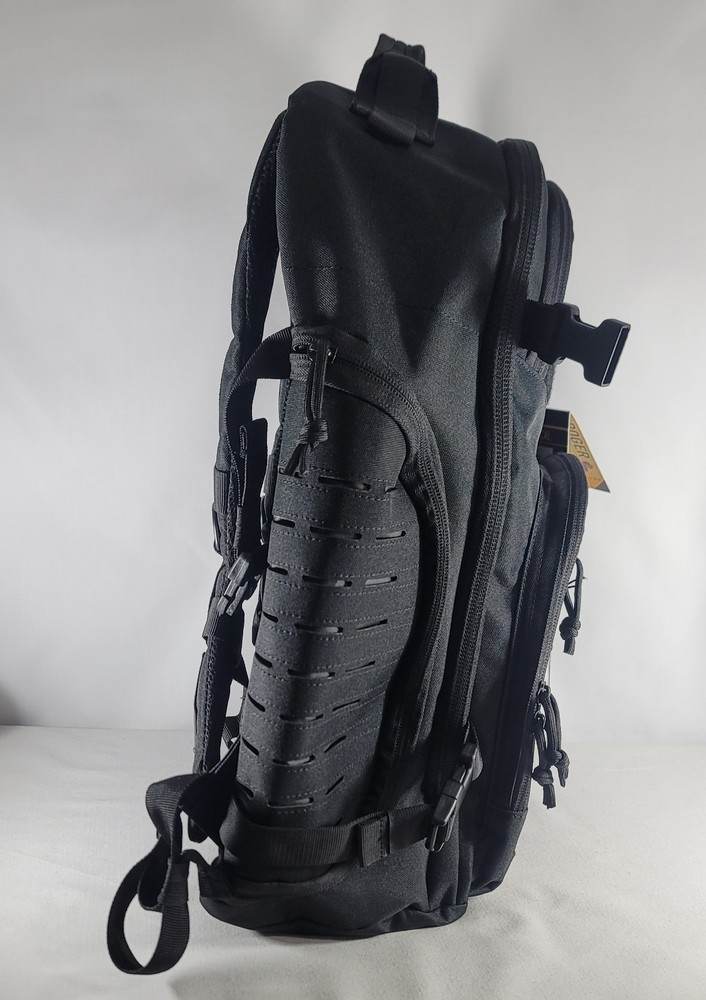 Highland Tactical Black Roger Molle Backpack Sternum Strap Padded Back Panel NWT