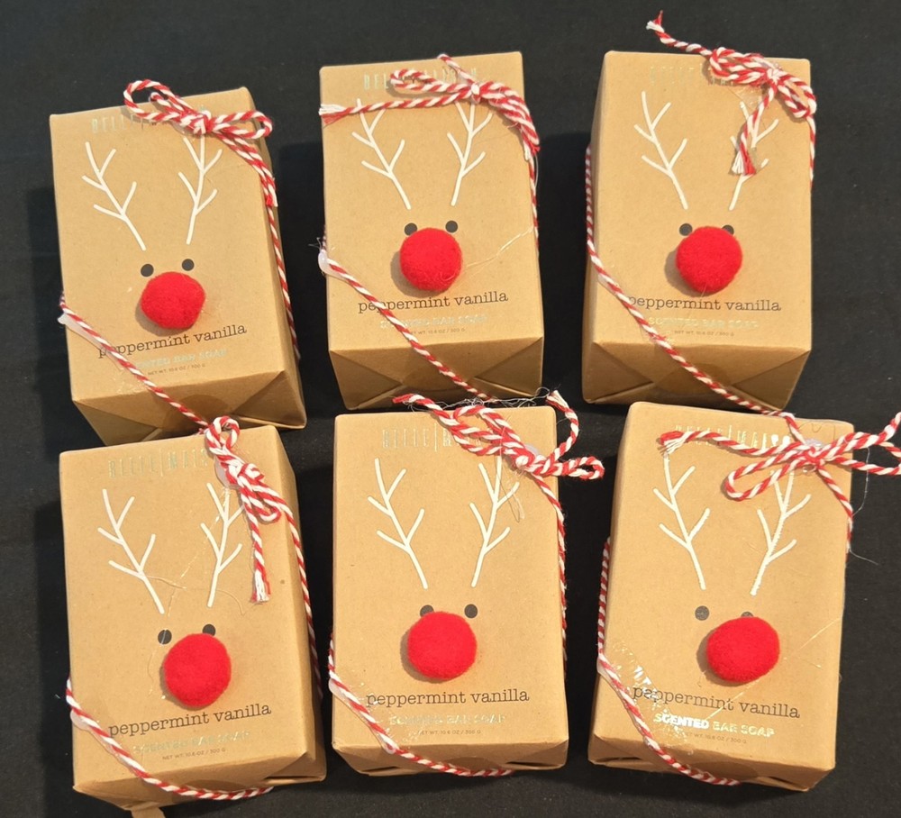 **6 Pack**Belle Madison Peppermint Vanilla Scented Bar Soap