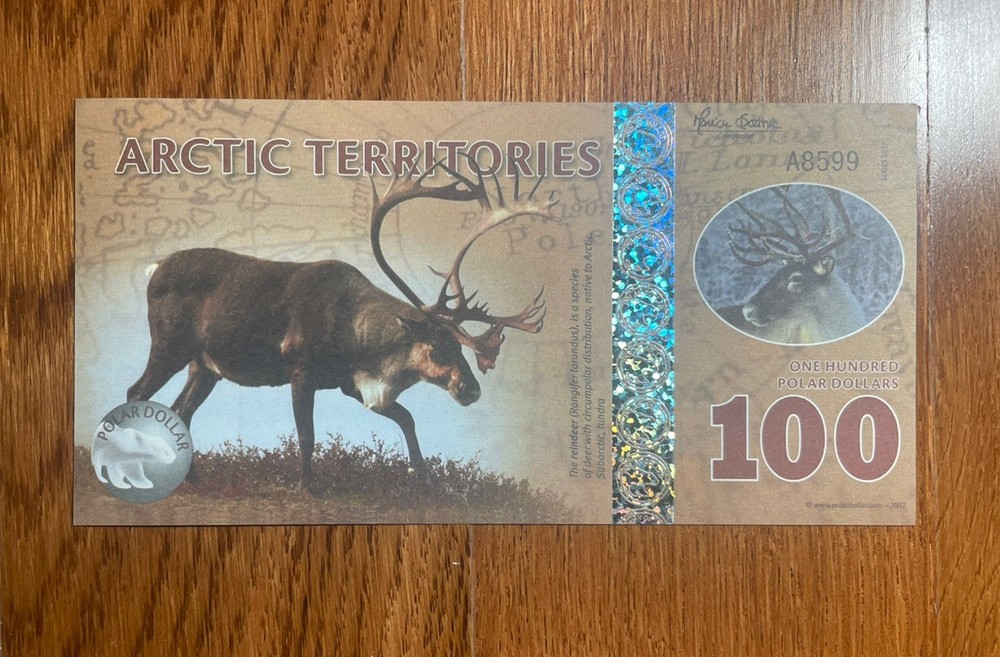 2017 ARCTIC ( North Pole) banknote 100 dollar
