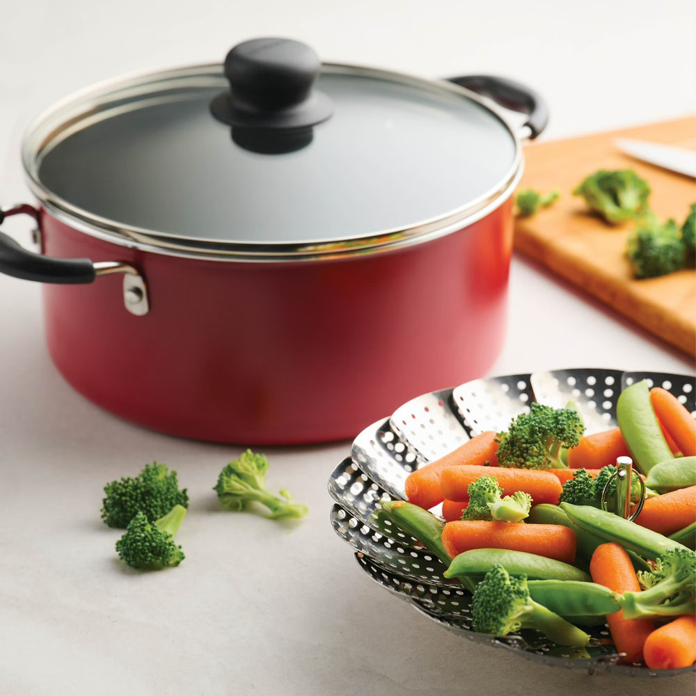 Tramontina Primaware 18 Piece Non-stick Cookware Set, Red