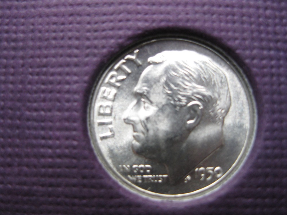 1950 D US Silver Mint Set Brilliant Uncirculated!