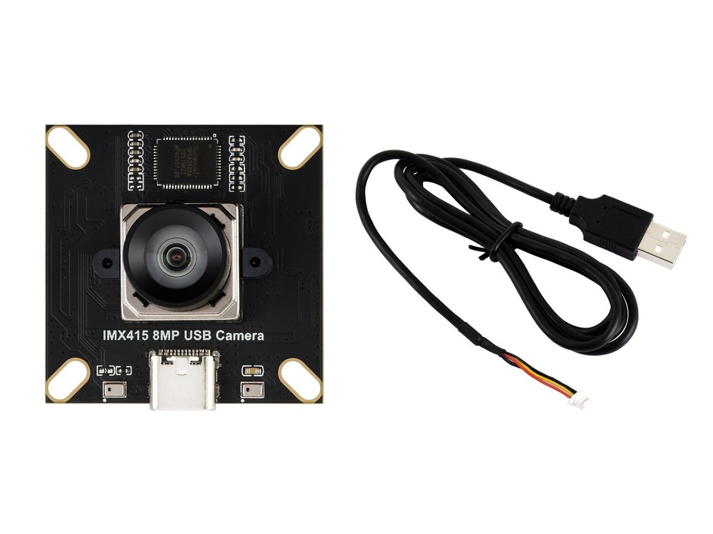 Waveshare IMX415 8MP High-resolution USB Camera Module, IMX415 Sensor, USB2.0