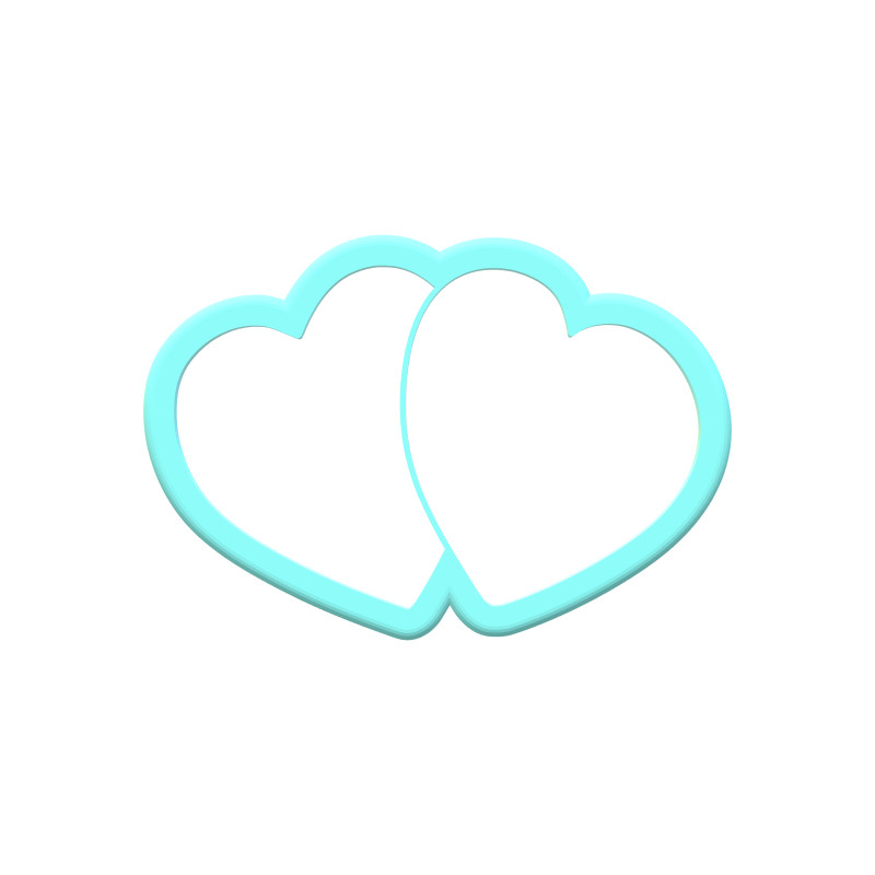 Double Hearts Cookie Cutters