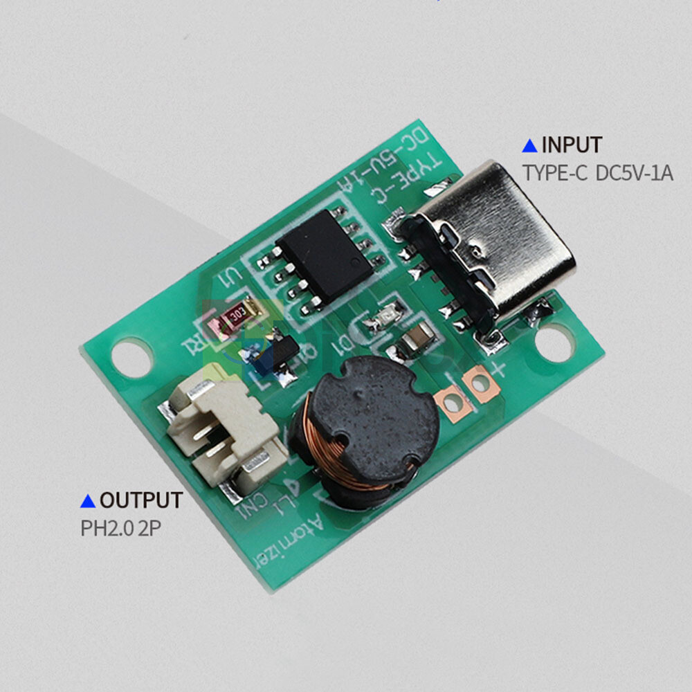 DIY Type-C Ultrasonic Mist Maker Atomizing Module Humidifier With Atomizer Sheet