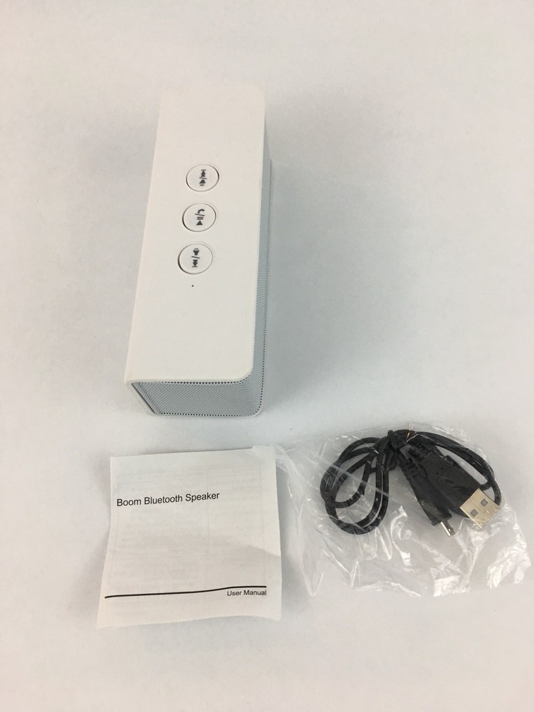 Gameline  Boom Bluetooth Wireless Speaker For Mobile Phones  White