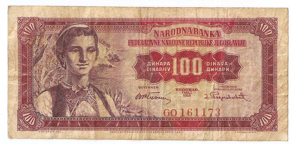 Yugoslavia 100 dinara 1955