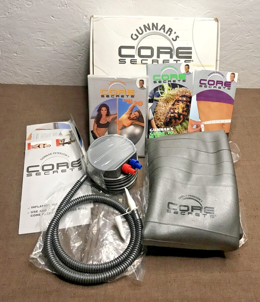 New Incomplete Gunnar's Core Secrets Professional Grade Core Stability Ball