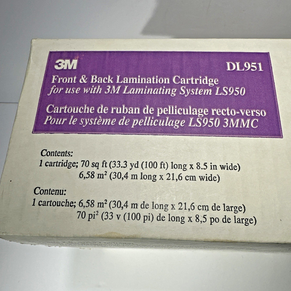 3M DL951 Front & Back Lamination Cartridge for LS950 Laminating System