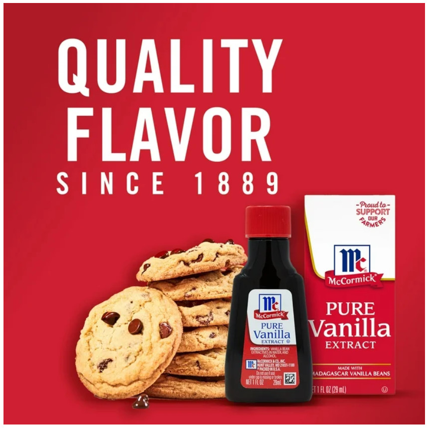 McCormick Pure Vanilla Extract, 1.0 fl oz Box