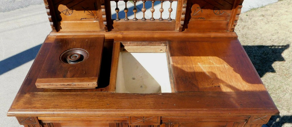 Ice Box Buffet~~Walnut Eastlake circa1880