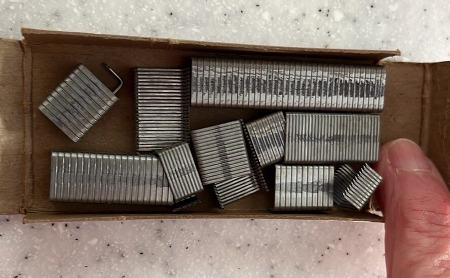 Vintage ARROW Tack Pointed Staples~JT-21~Partial Box~Prop~Display~Use