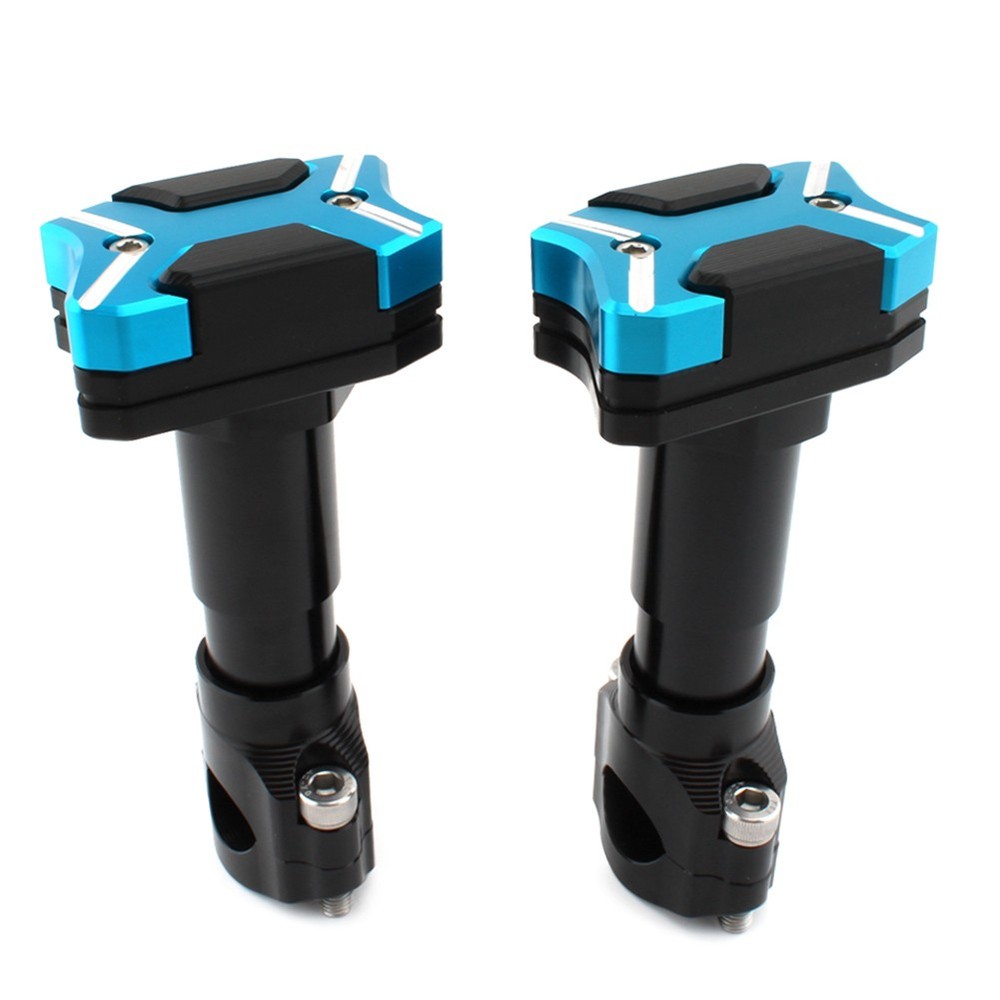 Universal Modified Engine Guard Crash Bar Frame Protector 22mm-30mm Light Blue