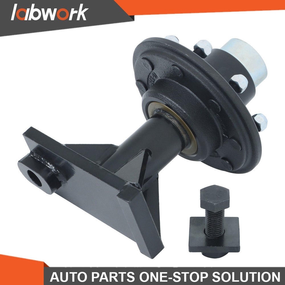 Labwork 8 × 6.5 Lug Shipping Container Wheels and Bolt-On Spindle Kit w/o Handle