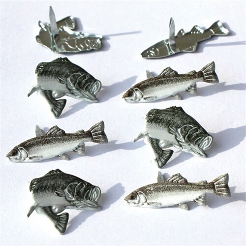 Eyelet Outlet QBRD-17A Shape Brads 12/Pkg-Trout