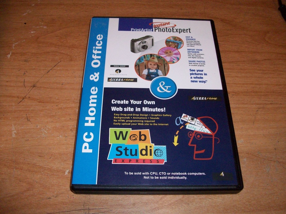 Photo Expert & Web Studio Express Home & Office CD ROM Software WIN 95 98 NT 4