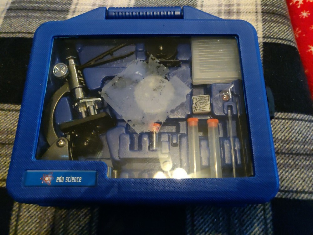 Edu Science Microscope Lab Sold As Is. Not Used But Not Complete