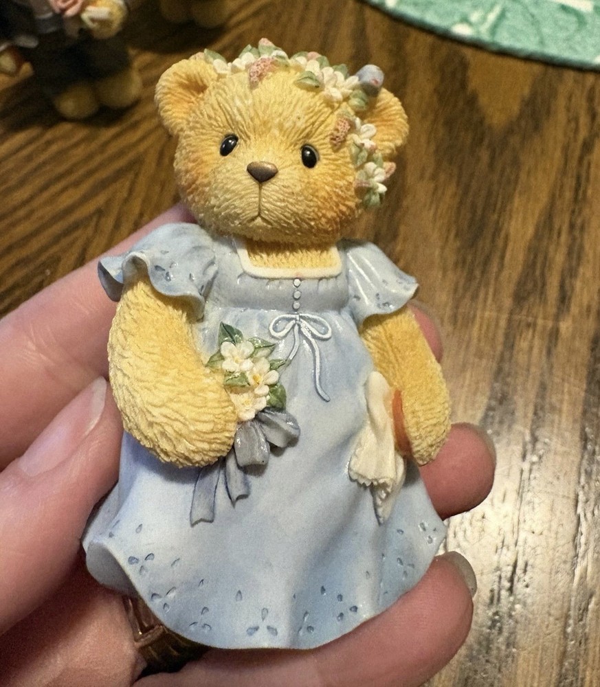 Cherished Teddies Complete Wedding Set With Boxes.