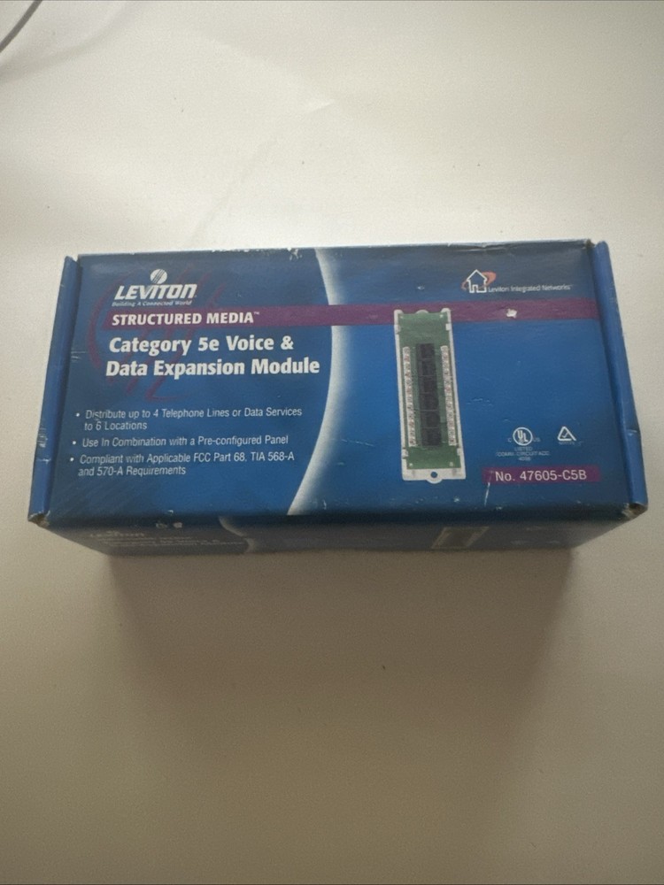 Leviton 47605-C5B Category 5 Voice and Data Module