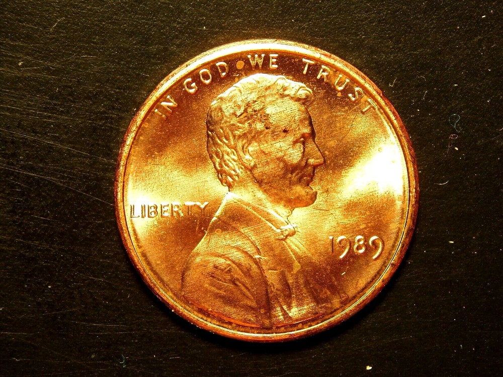 1989 UNC LINCOLN MEMORIAL CENT #7