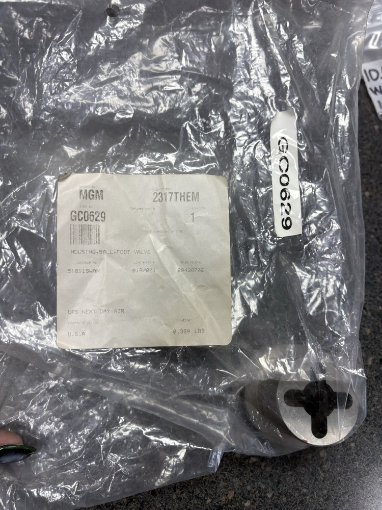 Housing, Ball, Foot Valve