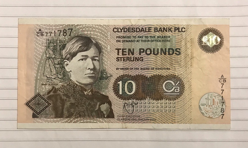 Scotland 10 Pounds 2003 P-226c VF