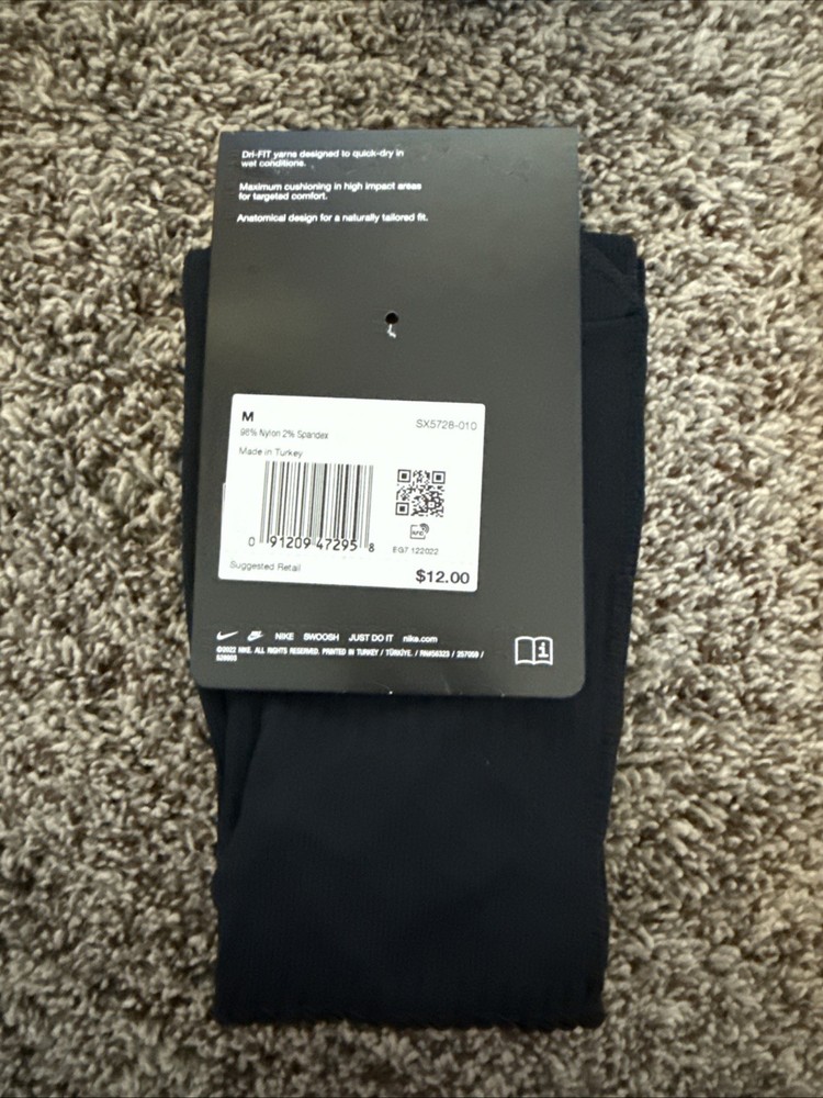 Nike Soccer Socks Size Medium-1 Pair