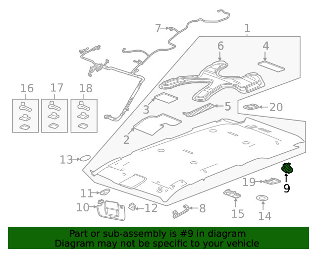 Genuine GM Coat Hook 86822953
