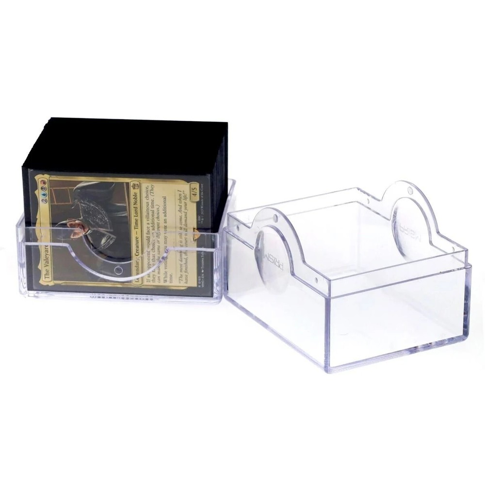 1 BCW Crystal Clear Smooth Glossy Prism Deck Case