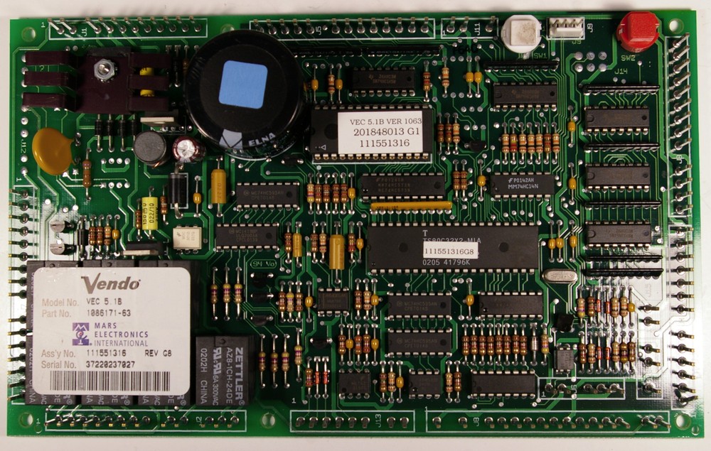 Vendo Univendor 2  5.1B Control Board for Models 511, 601 NOT Working