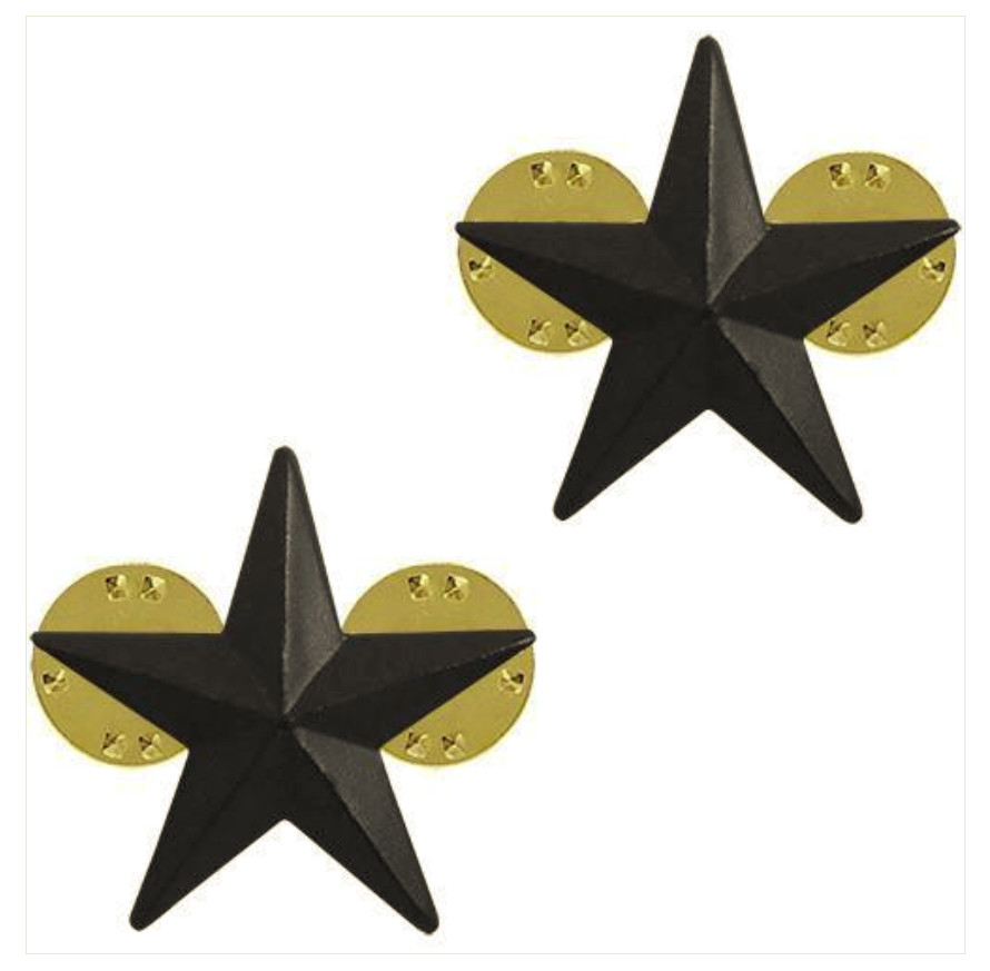 Vanguard AIR FORCE GENERAL STARS: BRIGADIER GENERAL - BLACK METAL
