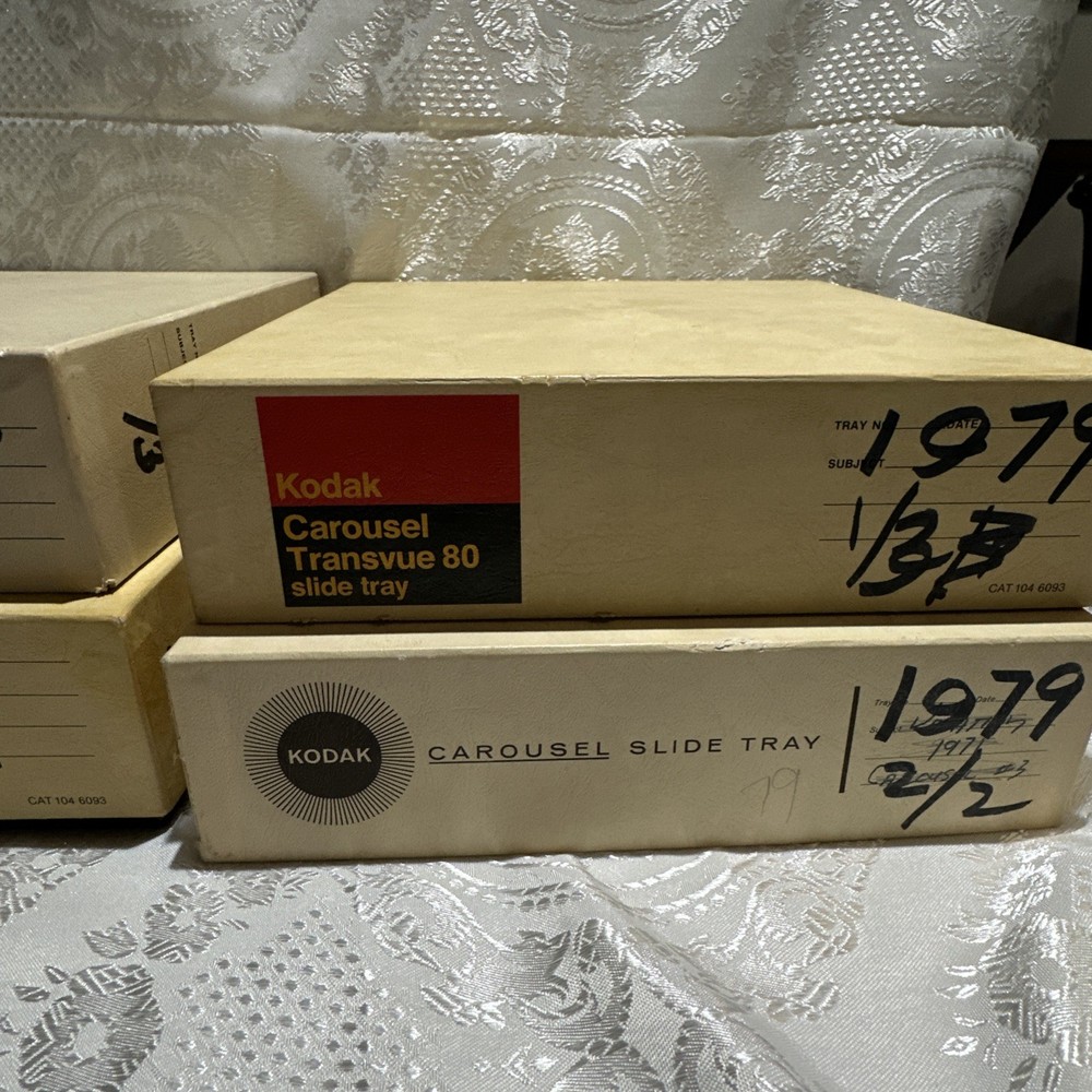 Kodak Carousel 80 Slide Projector Tray Original 4 Boxes