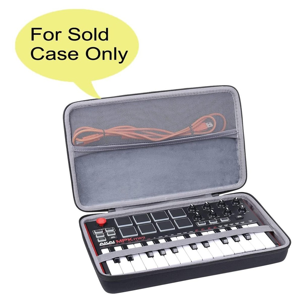 co2CREA Hard Case Replacement for Akai Professional Black + Inner Grey