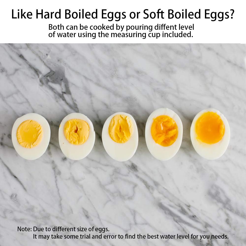 2-tier Egg Cooker Large 14 Eggs Capacity, Tomorotec Electric Rapid white