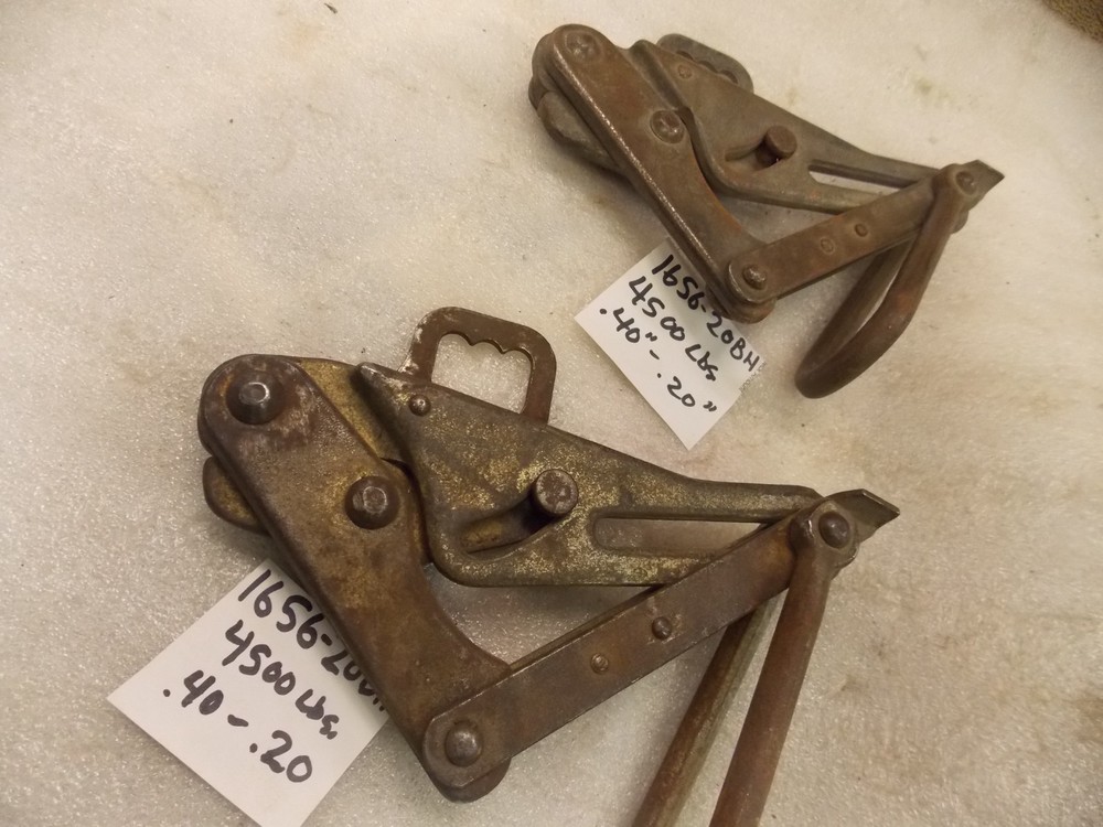 Klein Tools 1656-20B Grip Bare Wire Rope Cable .40"-..20" Puller 4500lb Lineman