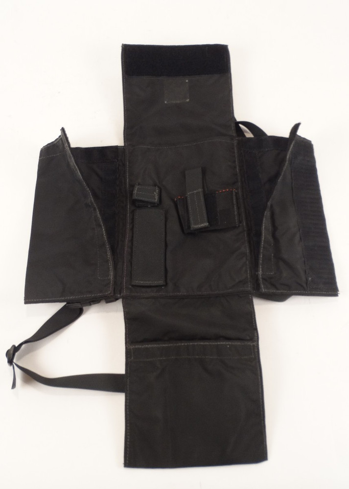 Military Style Tactical Black Nylon Chest Pack