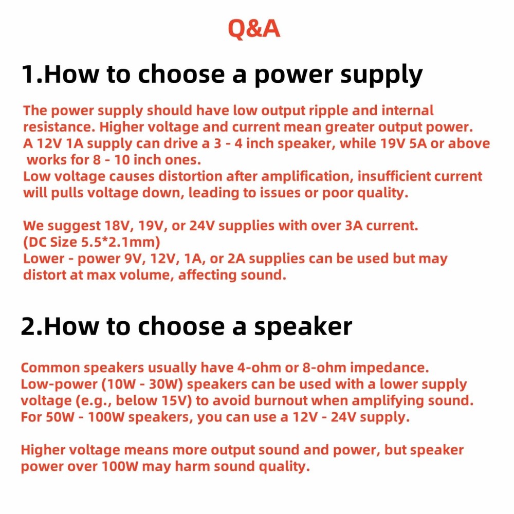 Versatility HIFI 2.0 Digital Power Amplifier Board Kits Bluetooth AUX USB