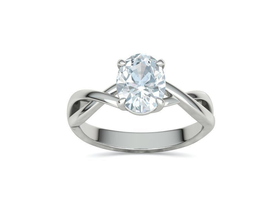 Ring Setting Oval 7x5mm Women Ring For Any Function 925 Sterling Silver US5-US11