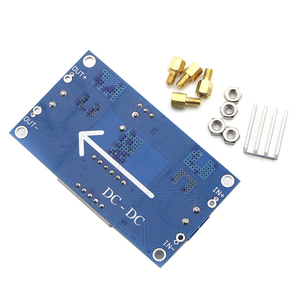 Voltmeter Heatsink Standoffs DC-DC Step Down 5A Adjustable New High Efficiency