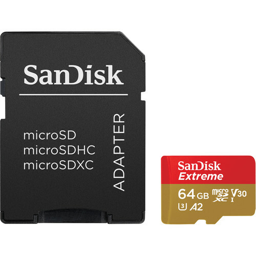 SanDisk 64GB Extreme Class 10 microSDXC 160MB/s Memory Card. Retail Package!