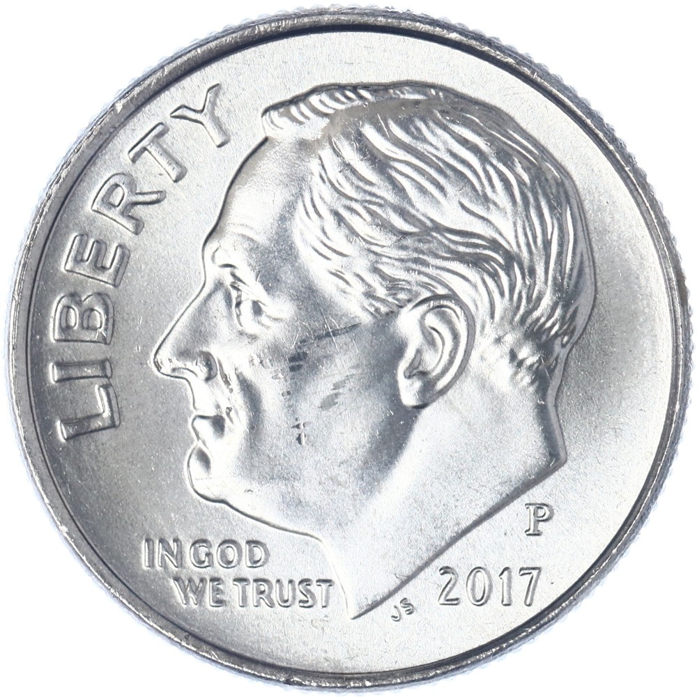 2017 P Roosevelt Dime BU US Coin
