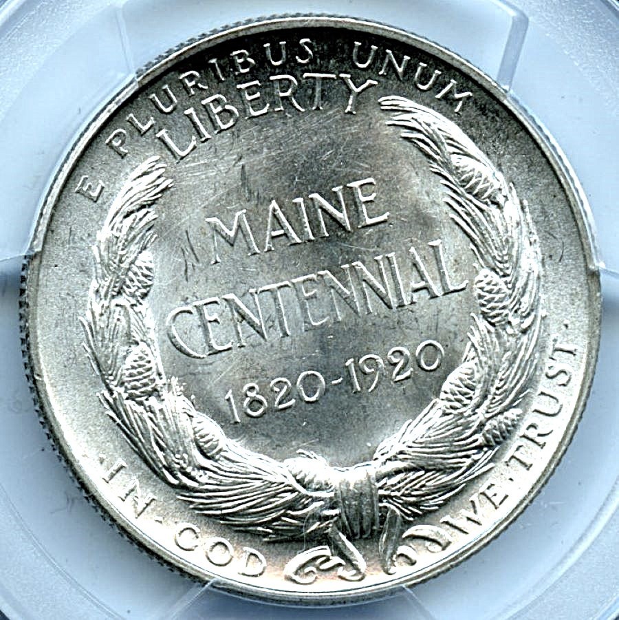 1920 Maine Silver Commemorative, PCGS MS65