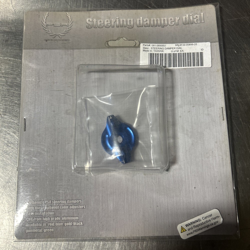 PSR Steering Damper Dial Replacement - Blue 00-00899-25 #1989
