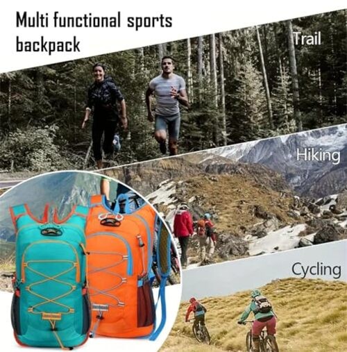 Lightweight Cycling Hydration Backpack,Large Capacity Pack for Green