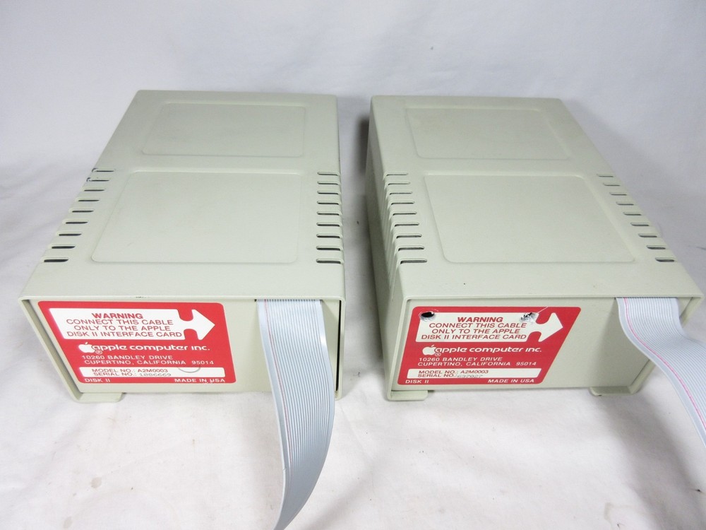 Apple II Plus, II+ Computer, 2 Disk II Drives, 2 Disks, Working, in Great Shape
