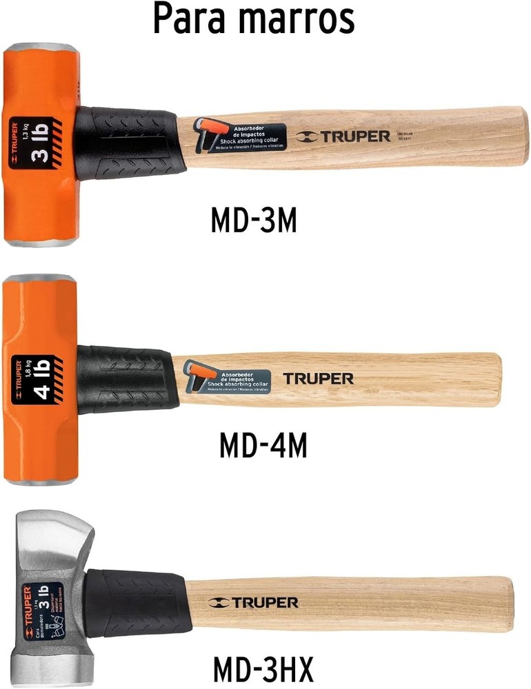 12.5-Inch Polished Wood Replacement Handle for Sledge Hammers - Easy Install