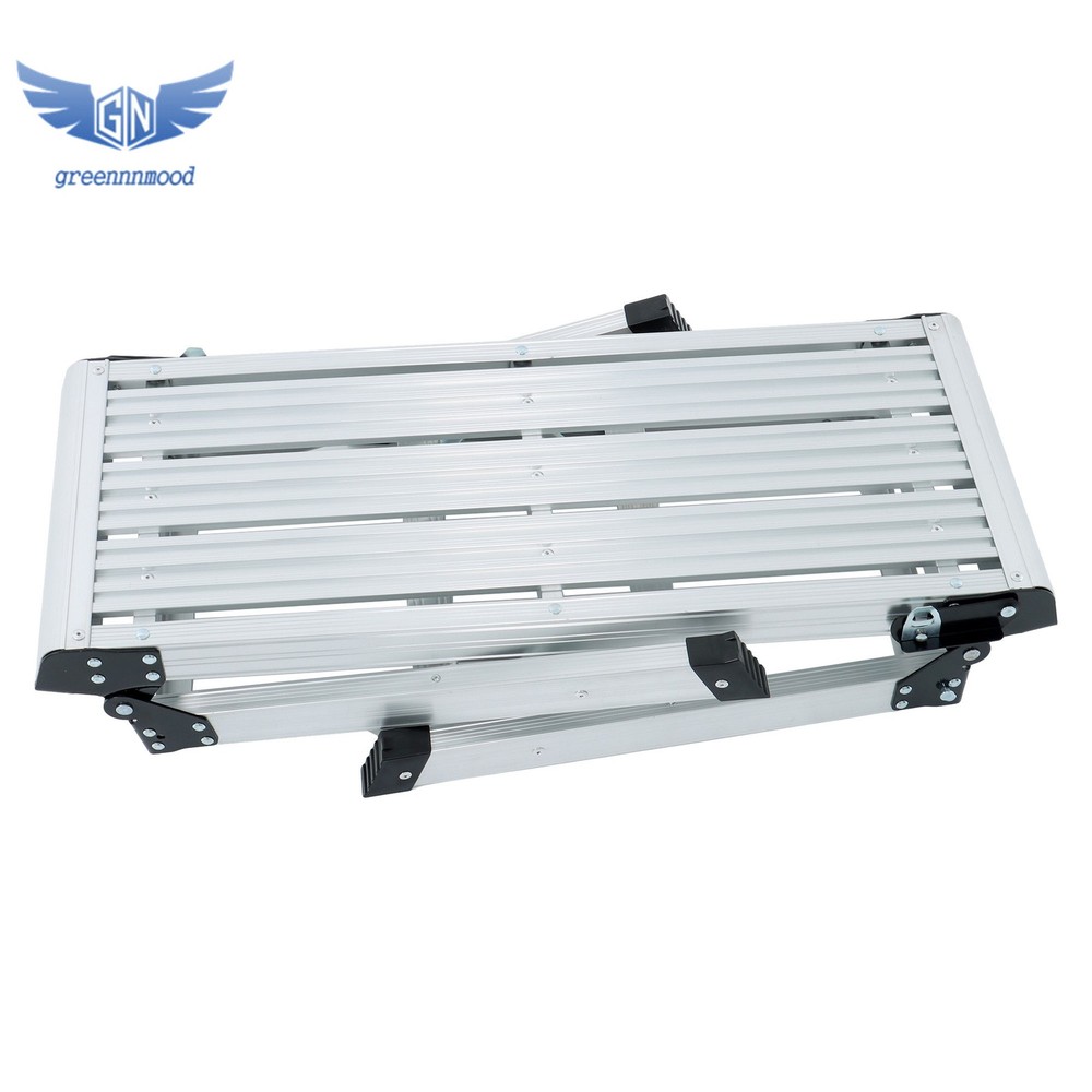 Aluminum Step Stool Non-slip Folding Work Platform 330lbs Drywall Ladder