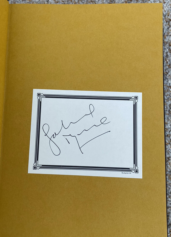 Gabriel Byrne Signed Book Walking With Ghosts