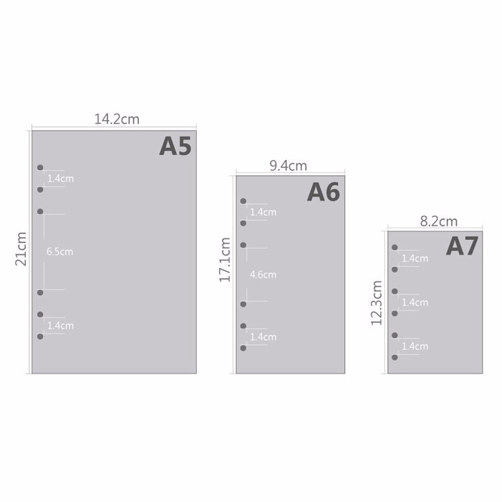 A5/A6/A7 Planner Diary Insert Refill Schedule Organiser Plan 45Sheet Notes Paper