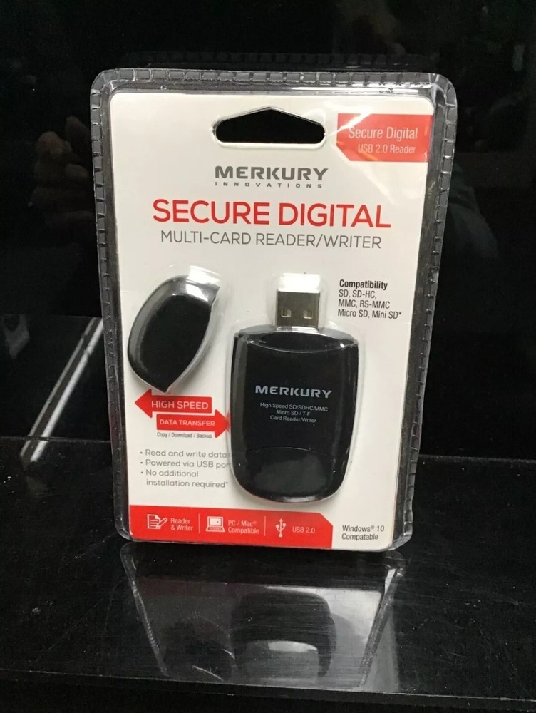 Merkury Innovations Secure Digital Multi-card Reader/Writer High Speed 3pack